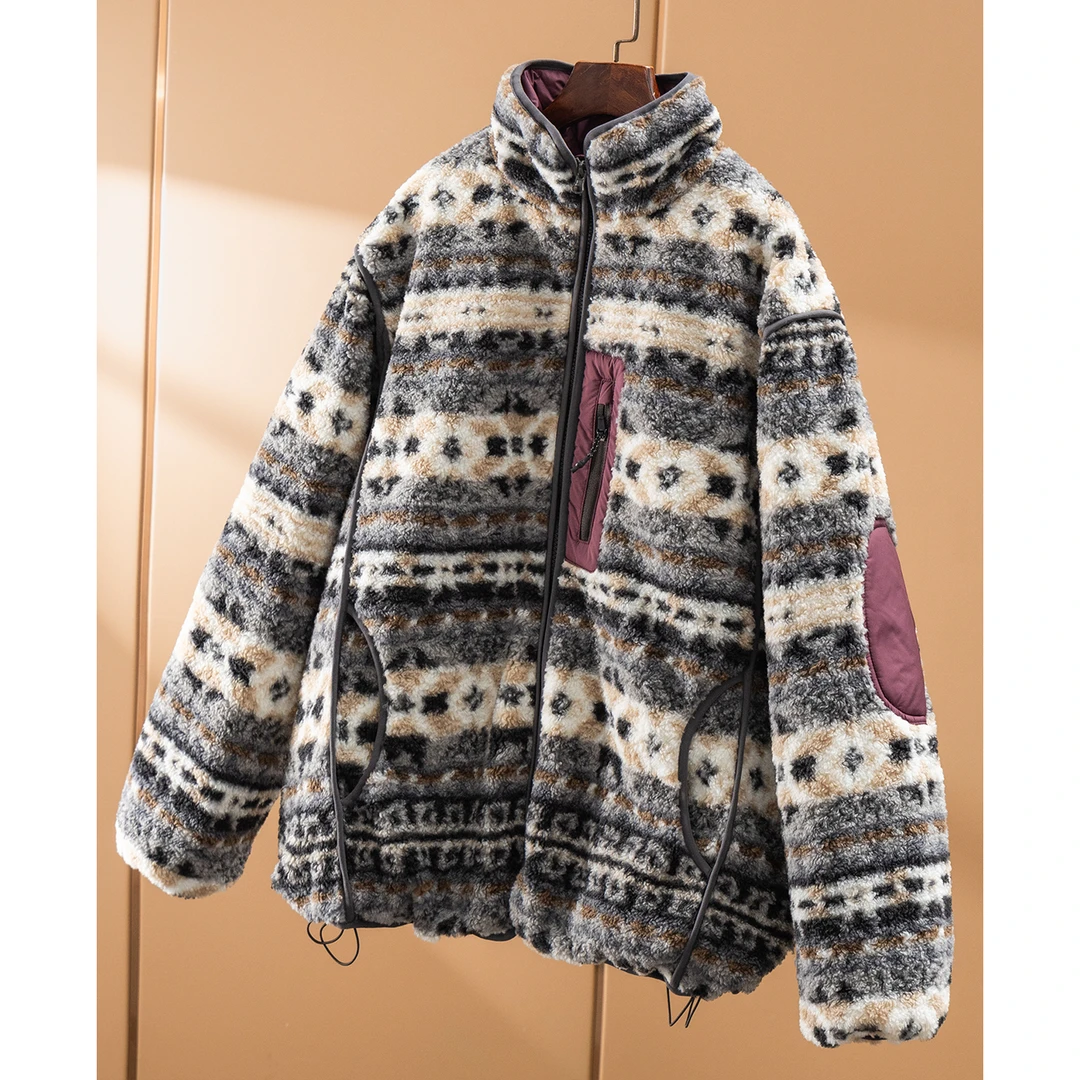 春天家 看不出是！法柜复古费尔岛羊羔毛90白鹅绒女92E0特