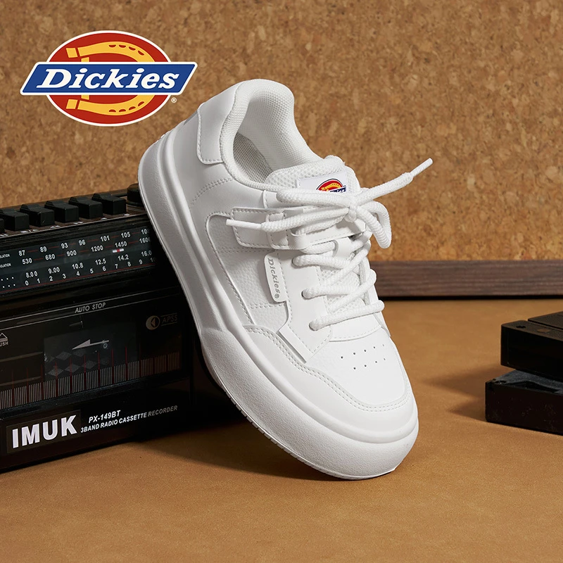Dickies小白鞋2025秋季新款休闲纯色女鞋防滑耐磨亲子鞋