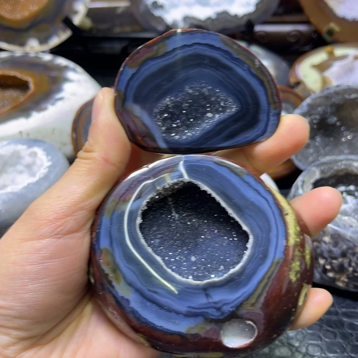 水晶珠宝半成品未镶嵌蓝盆