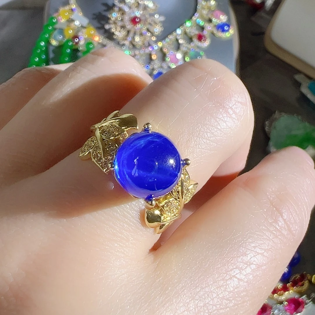 花岗石钨合金红色蓝色吊坠