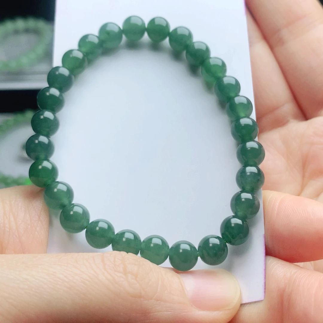翡翠手链未镶嵌小*珠串