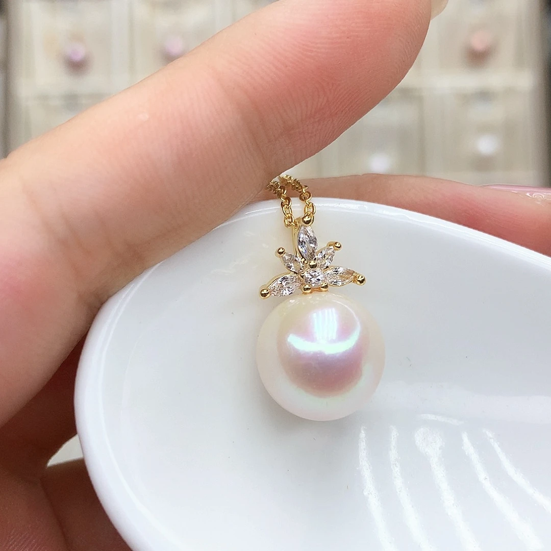 淡水珍珠合金颈饰