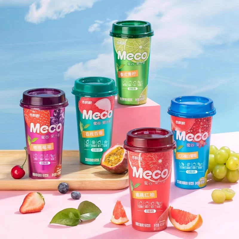 【六杯特惠】meco果汁茶香飘飘清爽果汁饮品多口味宿舍饮料400ml