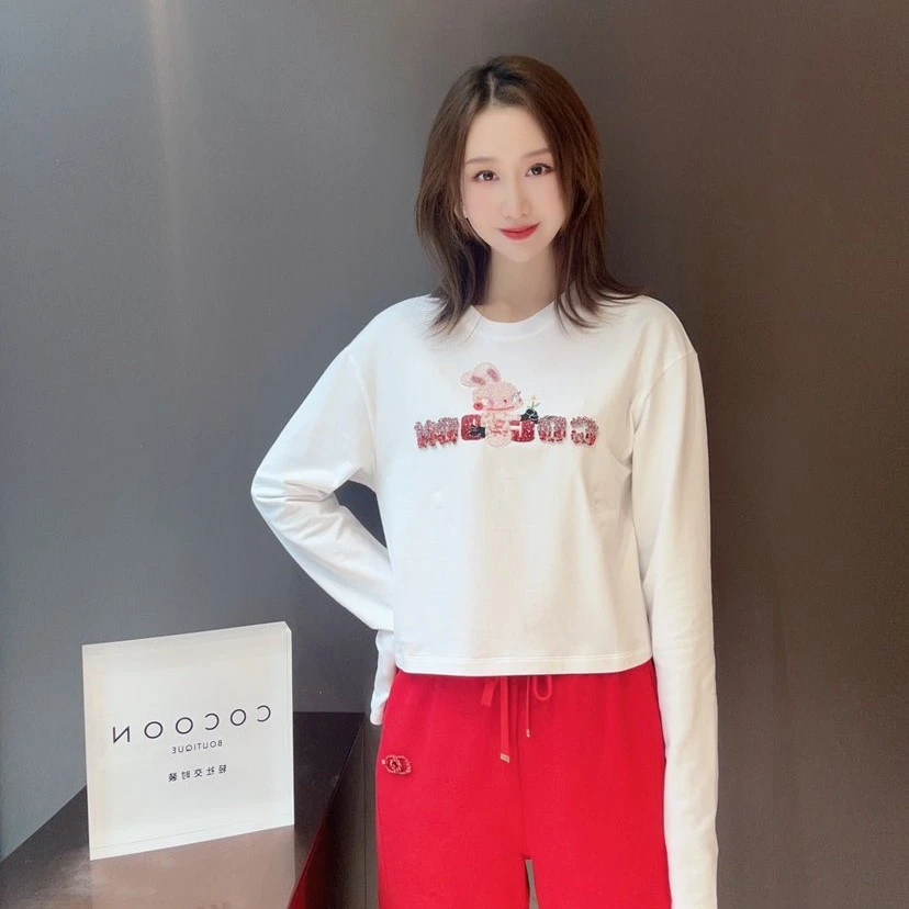 COCOON甜美减龄百搭短款T恤23112BC033314012