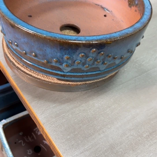 紫砂花盆栖***z宜兴市王兵紫砂还原釉盆