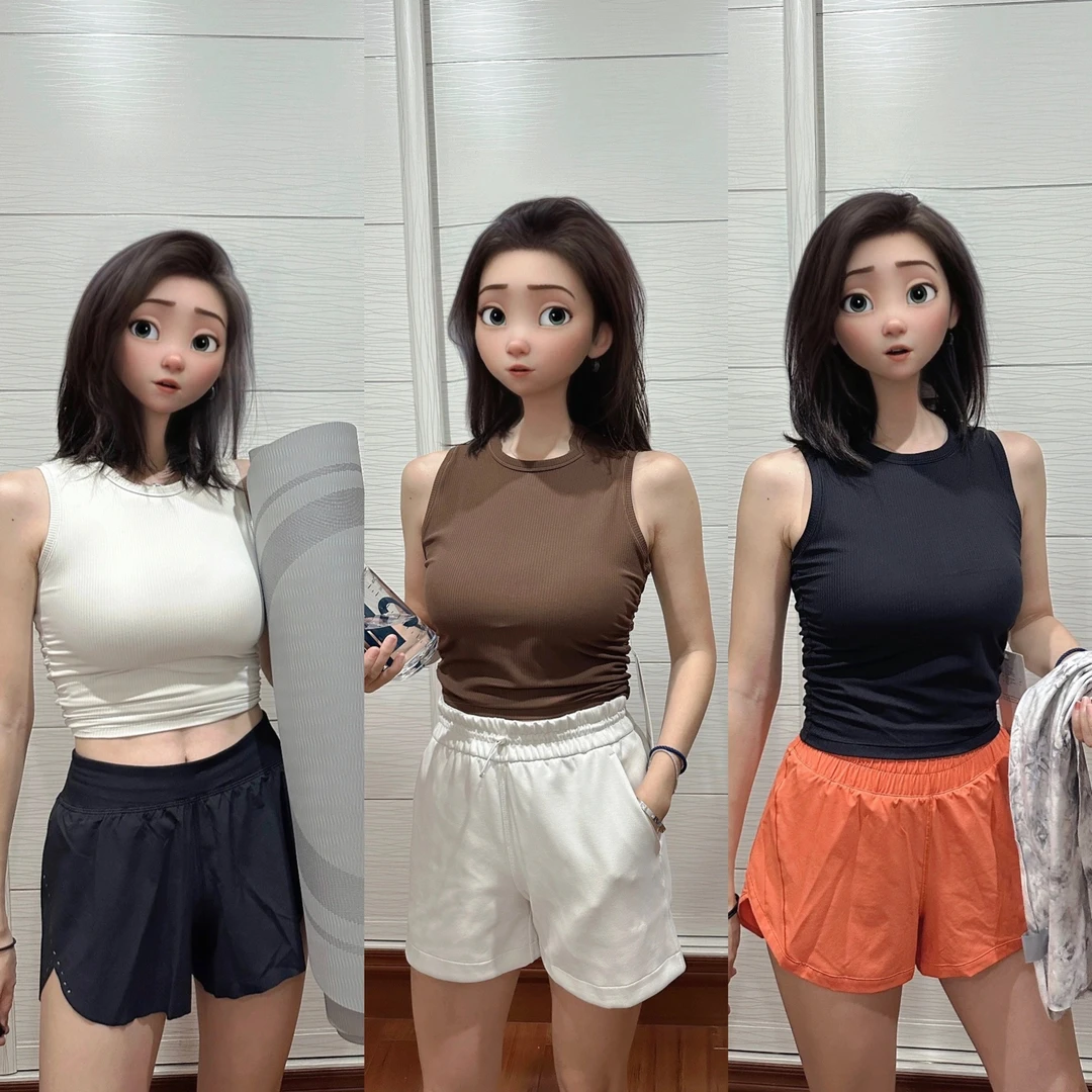 2025LUtakes螺纹外穿背心透气显瘦高弹力百搭休闲夏季修身（全标）