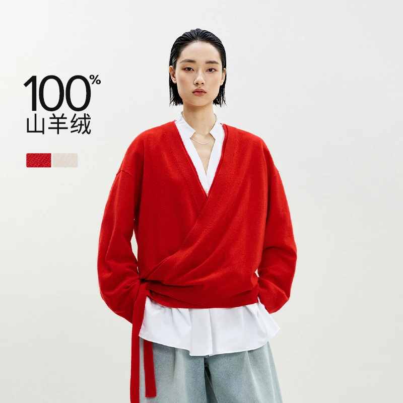 【商场同款/0压系列】LESS2025春新中式山羊绒针织衫2P1313540