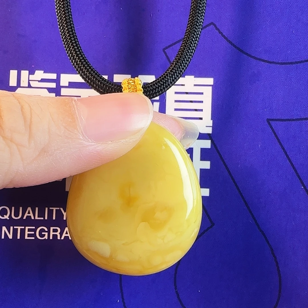 蜜蜡未镶嵌颈饰年份蜜蜡自然氧化浓蜡吊坠