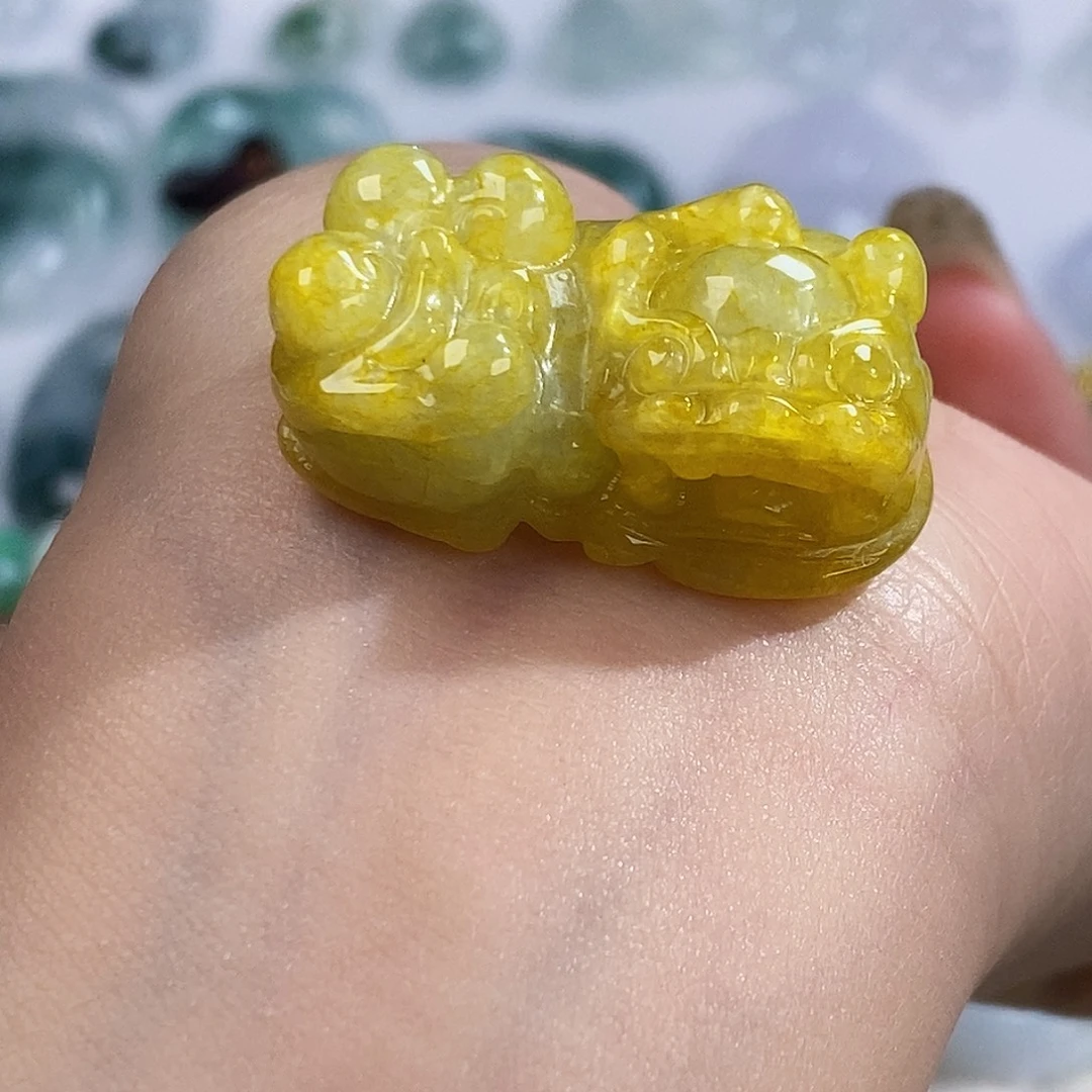 翡翠未镶嵌颈饰6227
