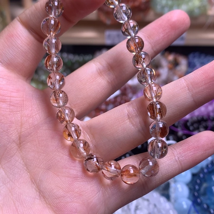 未镶嵌手串水晶7.0黑金超