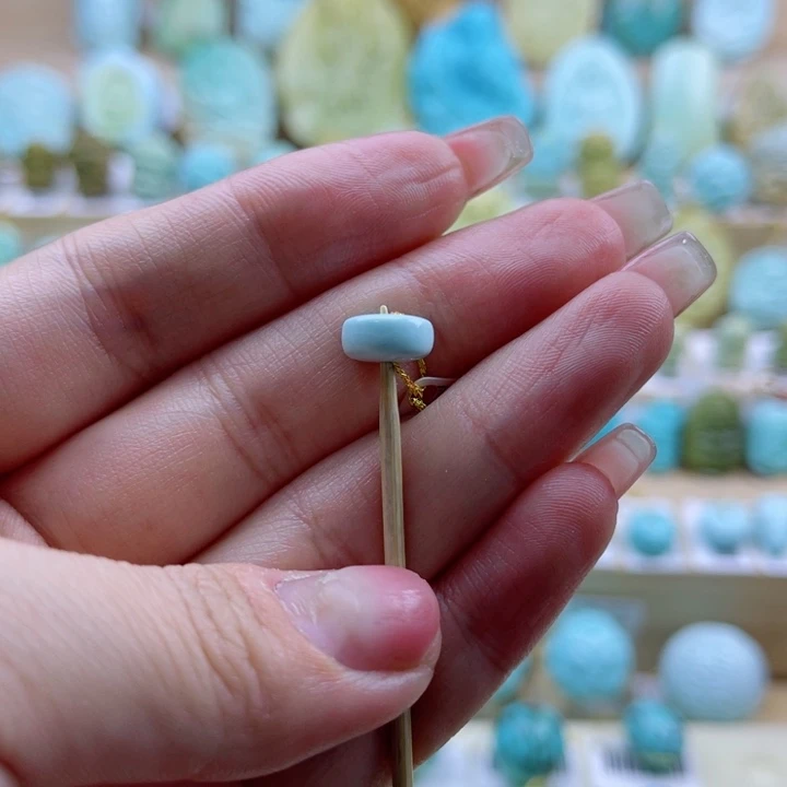 绿松石未镶嵌珠宝奇石9mm