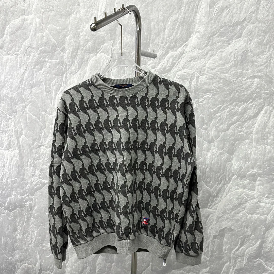99新 LouisVuitton/路易威登 NBA联名满印针织卫衣 L码 P00365