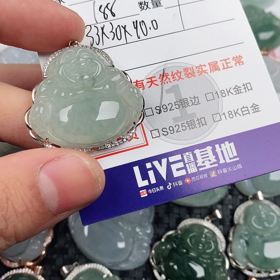 翡翠银S925镶嵌颈饰