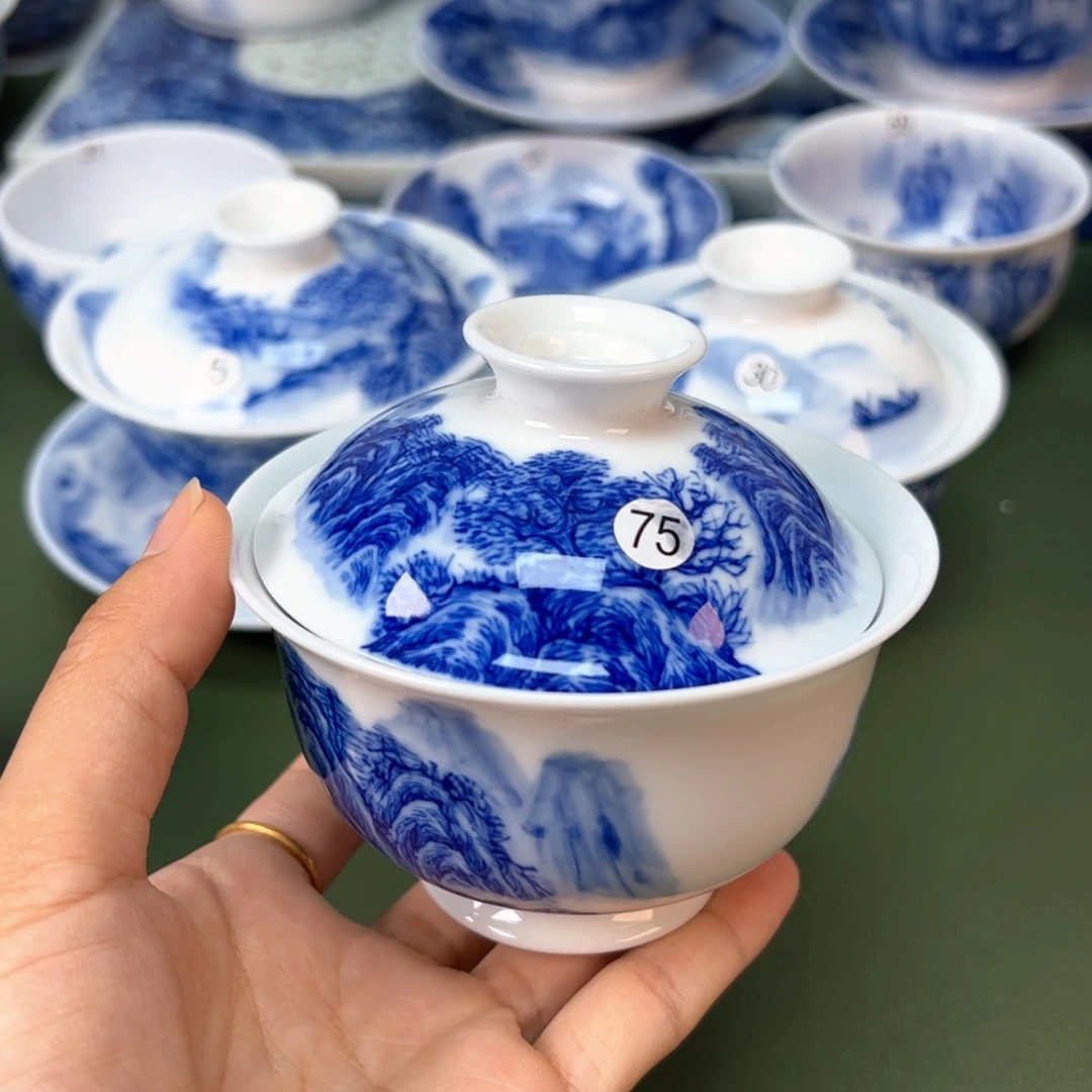 木木景德镇纯手工纯手绘茶具75