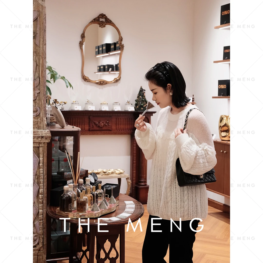 THE MENG【普罗旺斯】轻暖丝羊绒天丝绵羊毛锁温毛针织衫#M244E0263