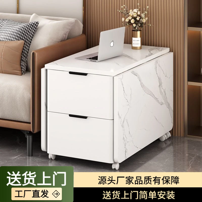 【一桌多用】家用客厅小户型茶几边几多用途带轮新款可移动折叠多