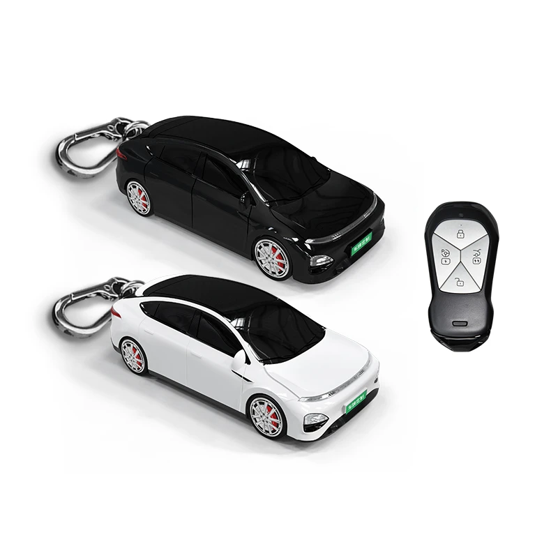 适用于小鹏G6车模型钥匙套智灵鸟塑料钥匙保护壳灯光个性创意礼物