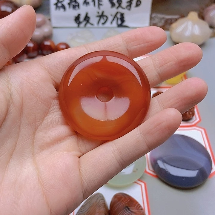 【闪购商品】未镶嵌玛瑙/玉髓珠宝半成品明***好