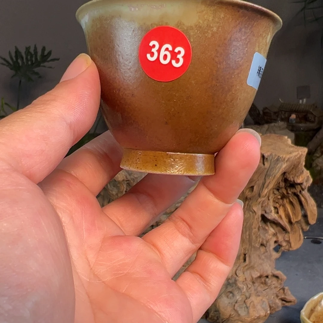 363柴烧主人杯自然落灰釉