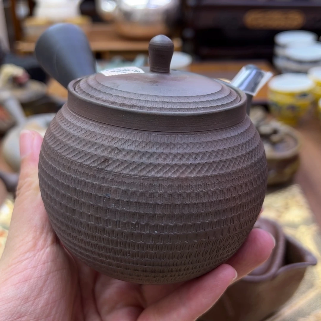玉光常滑烧侧把壶
