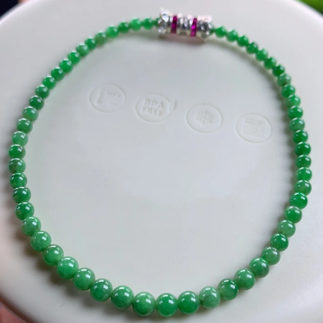 翡翠未镶嵌手链卡2.6～3.6