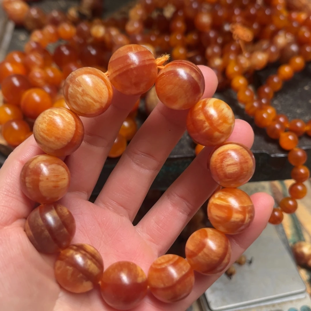 父***深手串/手链松木（琥珀木）1.2、1.5、1.8、2.0规格各5条