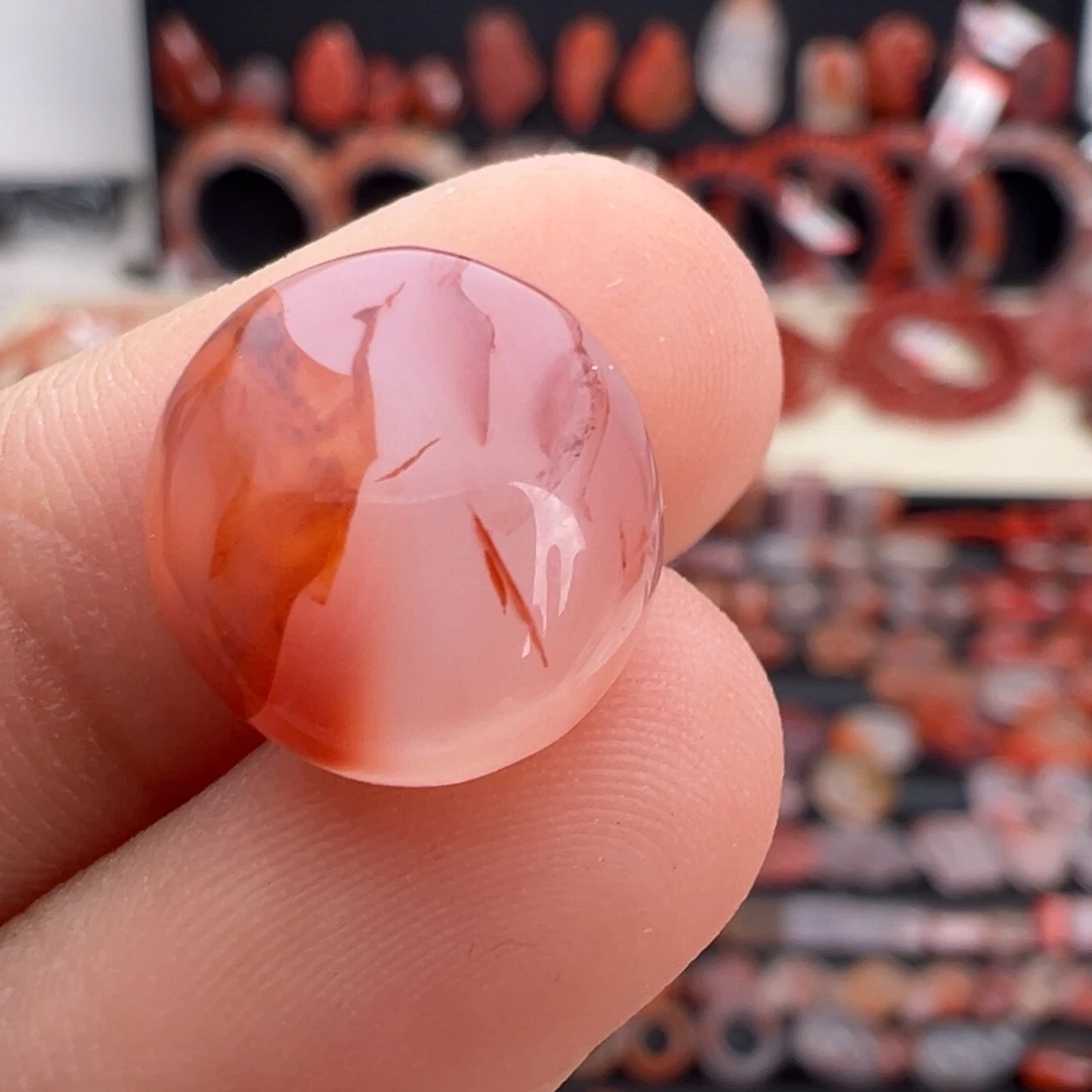 南红玛瑙未镶嵌颈饰蛋面