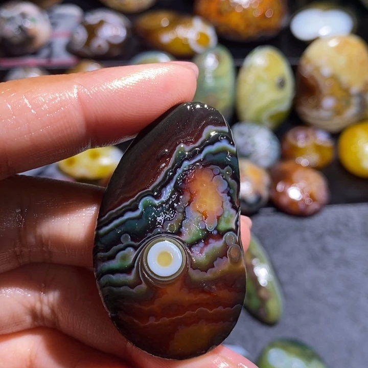 玛瑙/玉髓未镶嵌吊坠(不含链)152