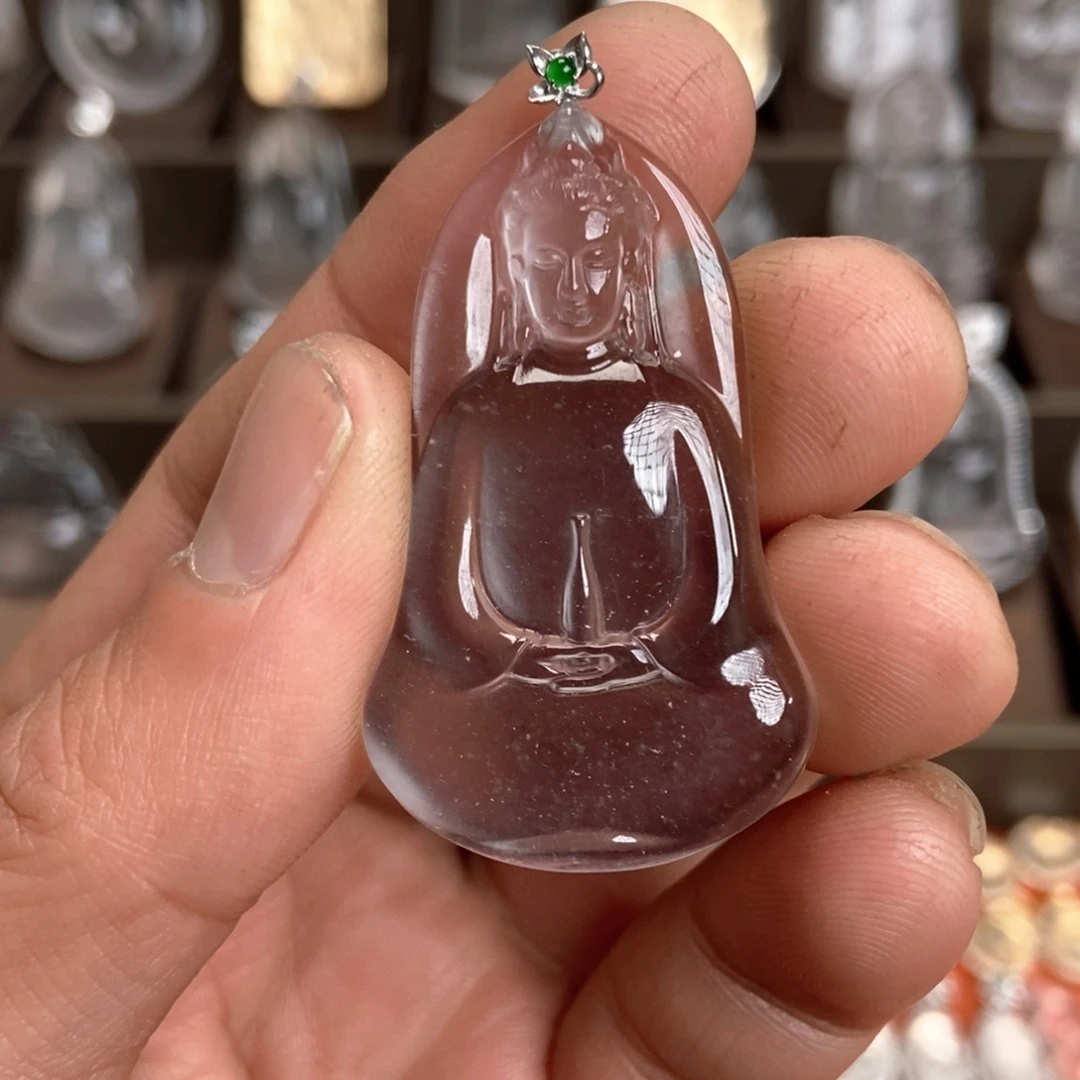 石英质玉18K金镶嵌颈饰