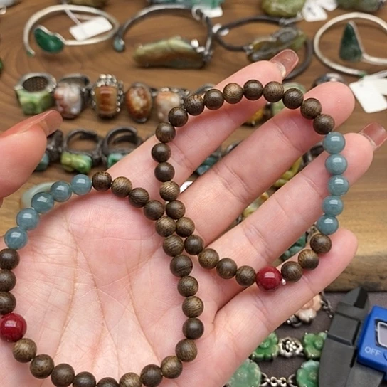 未镶嵌手串翡翠001