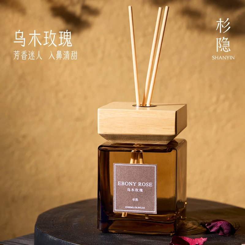 杉隐【500ML】高级经典香氛乌木沉香无火香薰精油经典酒店家用摆件