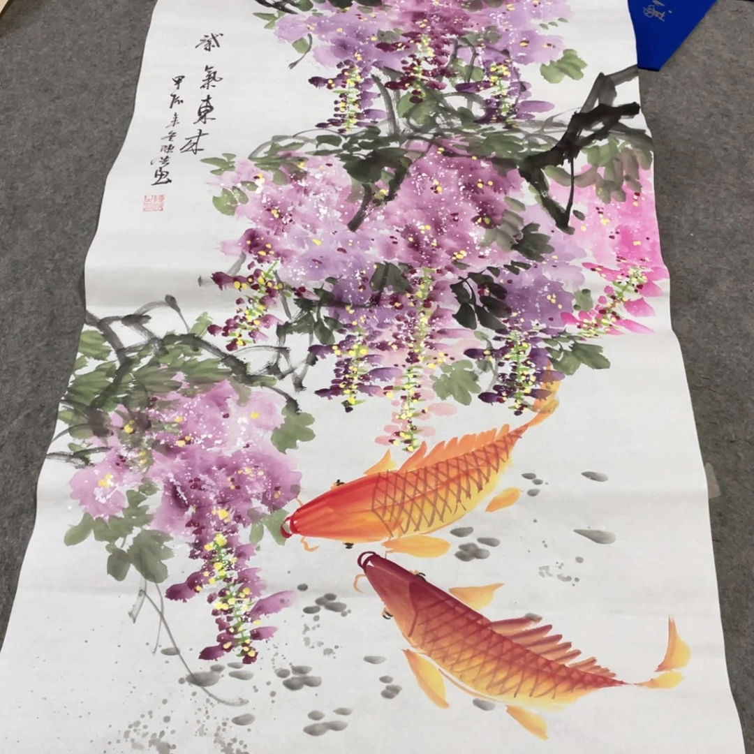 国画国画作品画心一张