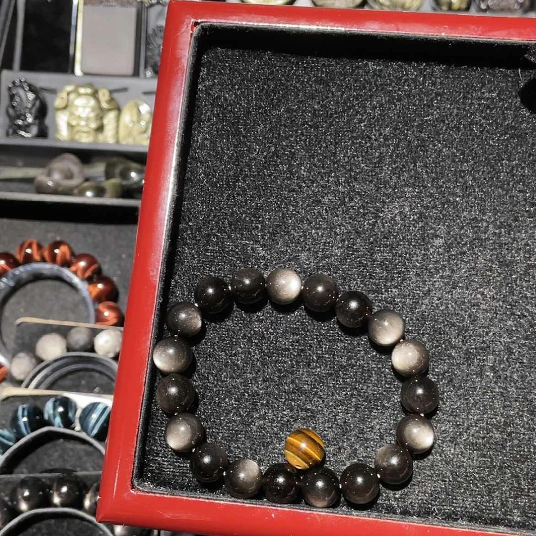 【闪购商品】未镶嵌黑曜岩手链?**月