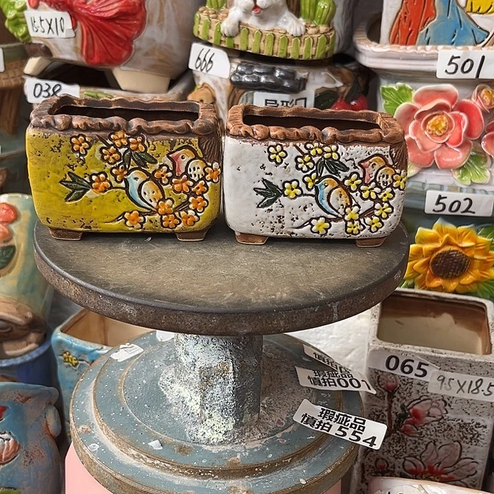 粗陶材质多肉花盆