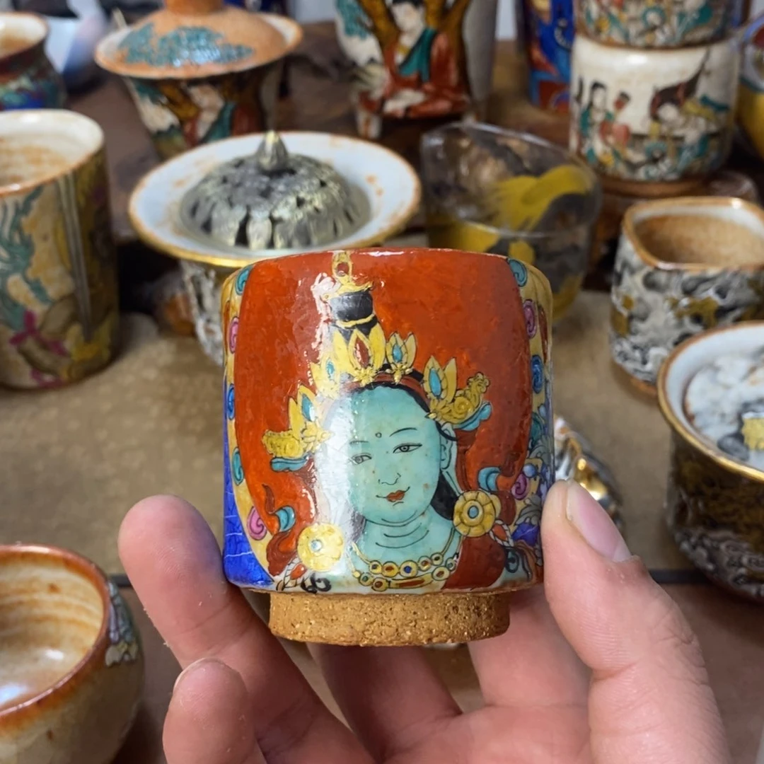 手工制作的一个度母杯