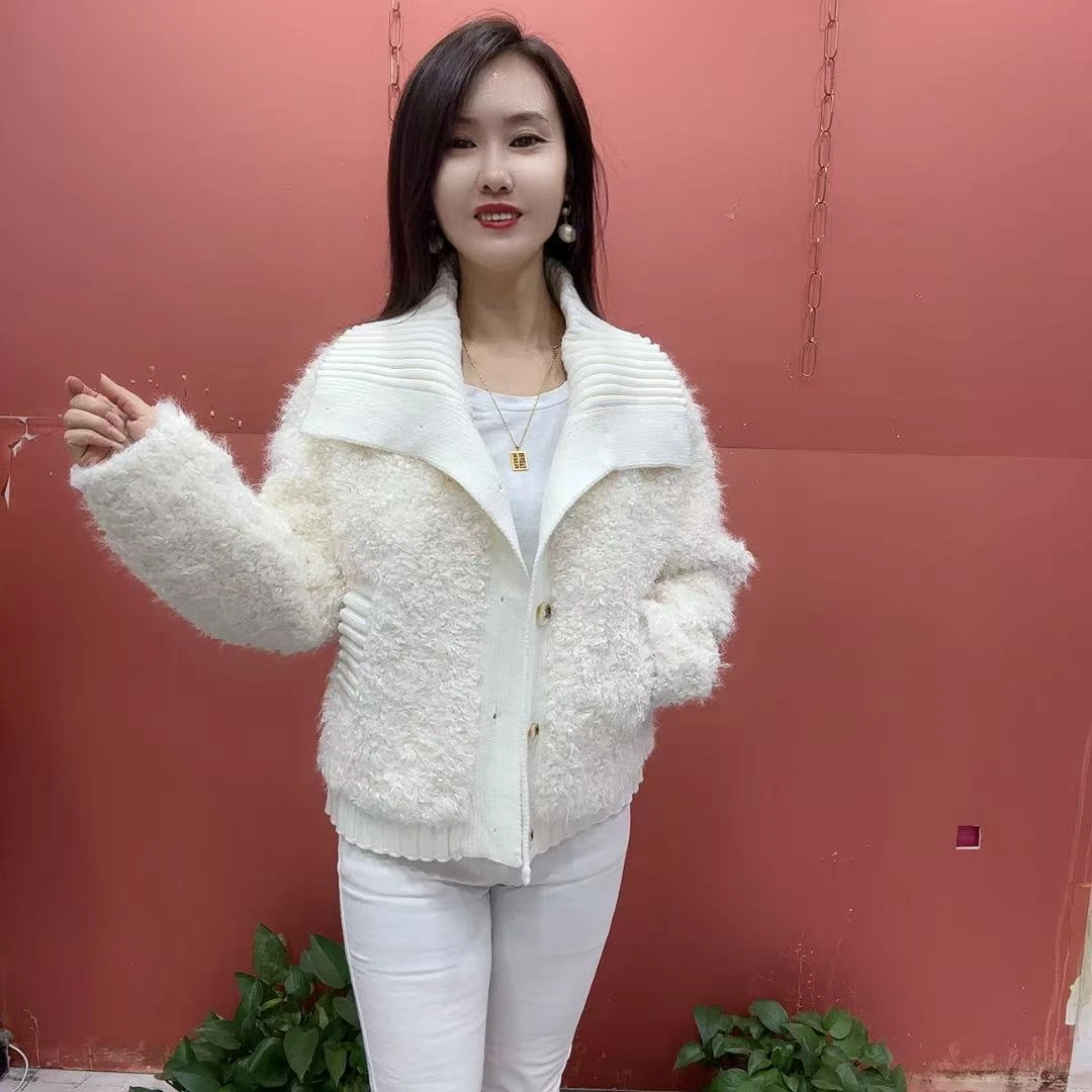 6399新款洋气颗粒毛外套（衣长63左右）