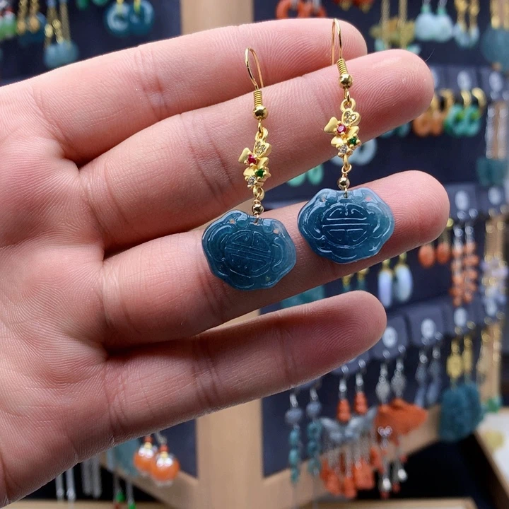 未镶嵌翡翠耳饰耳饰