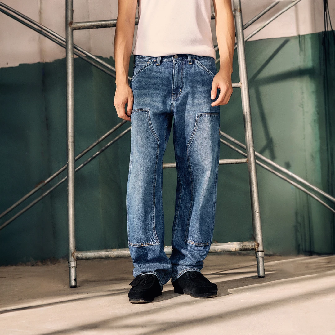 Levi's李维斯25秋季美式男士565宽松直筒伐木裤牛仔裤A5756-0016