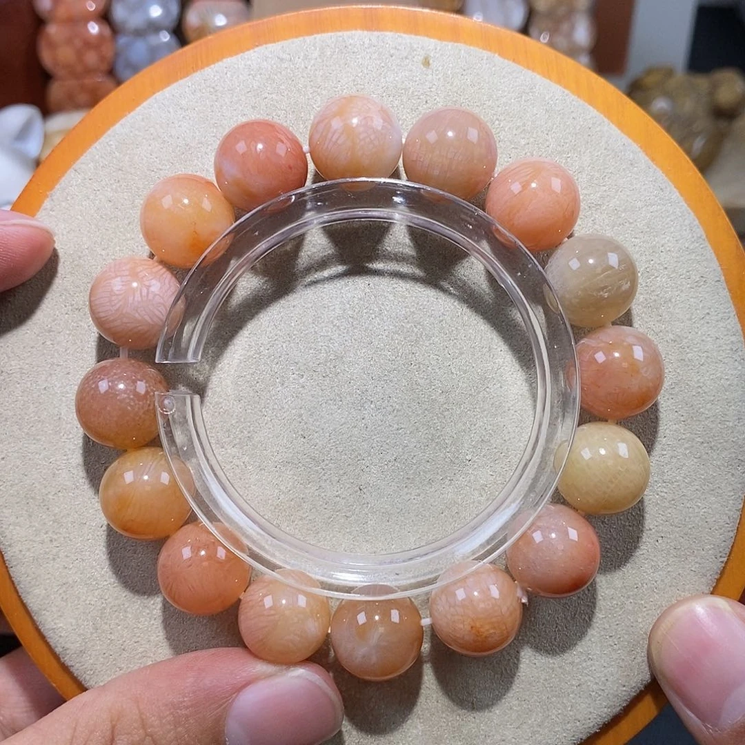 硅化珊瑚（珊瑚玉）手串未镶嵌陈*