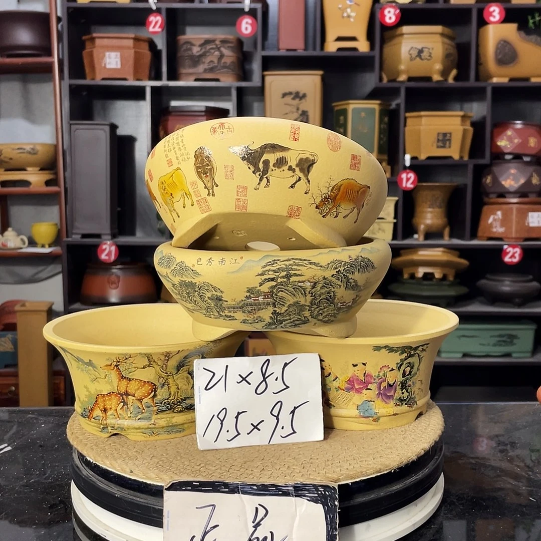 D-盆尚好紫砂花盆