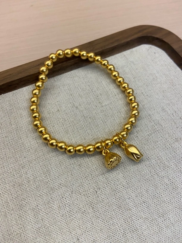 手链 CHANGJIU/昌久 黄色轻奢时尚气质简约经典手链042