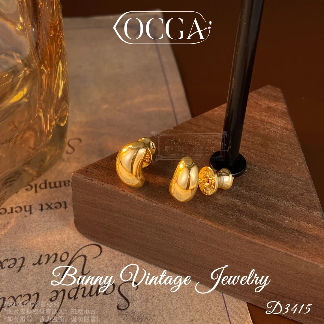 镀K金 D3415 法★【豌豆公主】冬OCGA 欧斯伽斯 限定 耳
