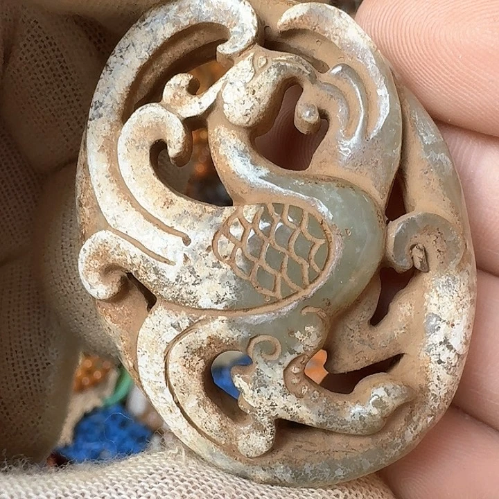 和田玉未镶嵌挂件