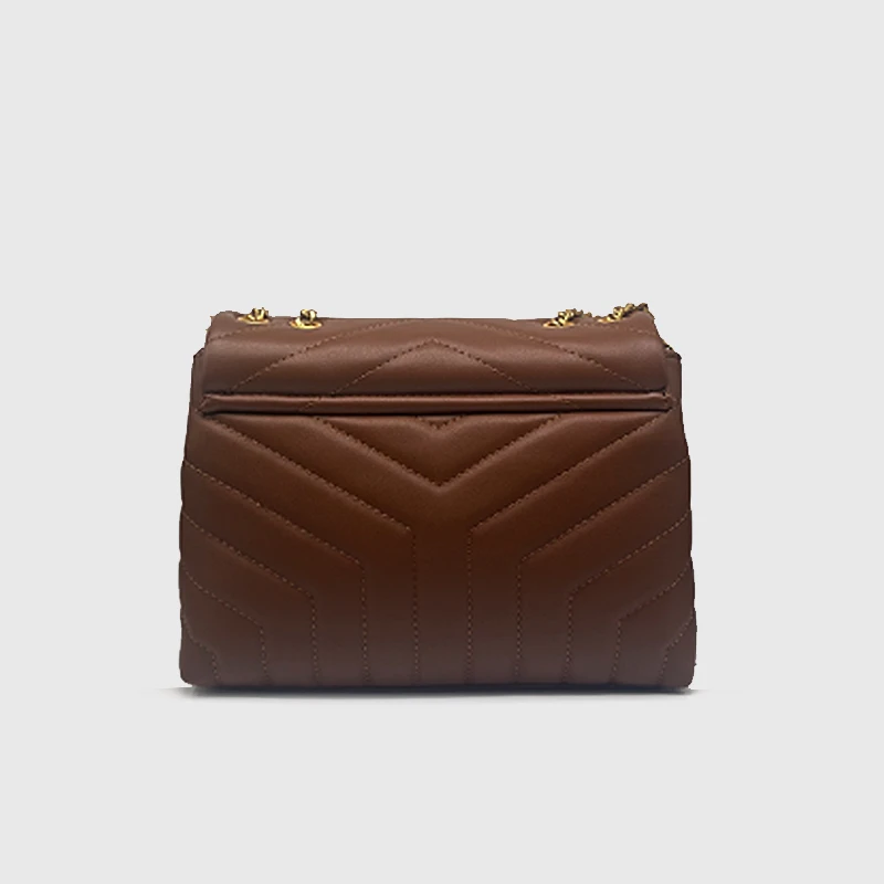 HOW2PLAY2025新款  斜纹可单肩流浪包82409棕色（配礼盒）