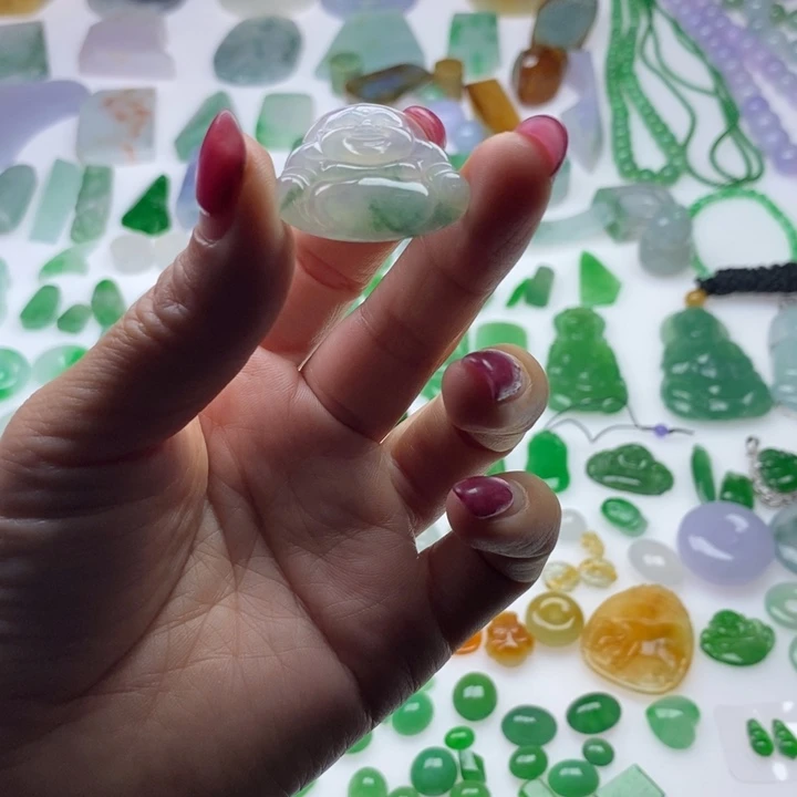 翡翠未镶嵌挂件天然翡翠