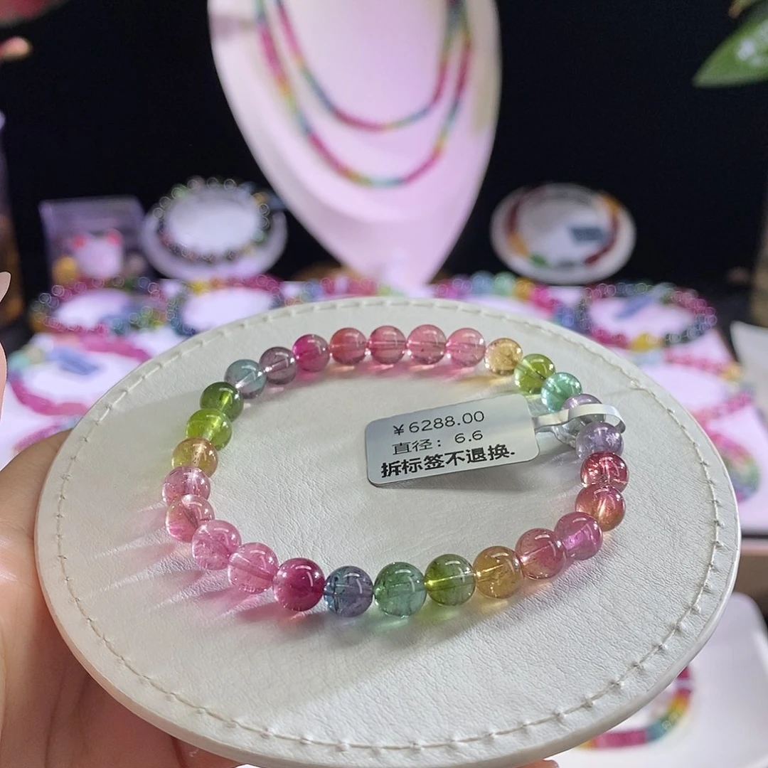 未镶嵌手链碧玺西瓜