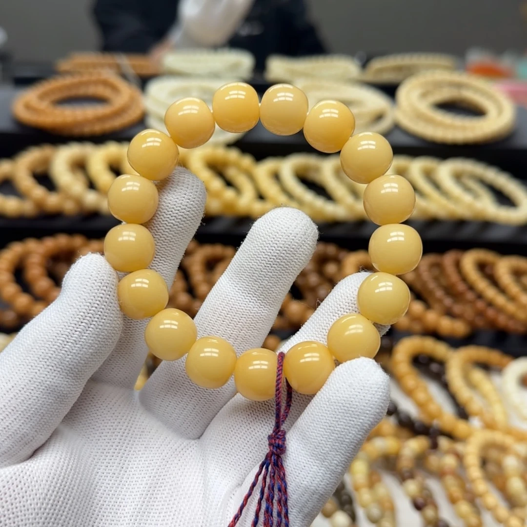 菩提根/象牙果手串卡14 珑珠 10年 微瑕