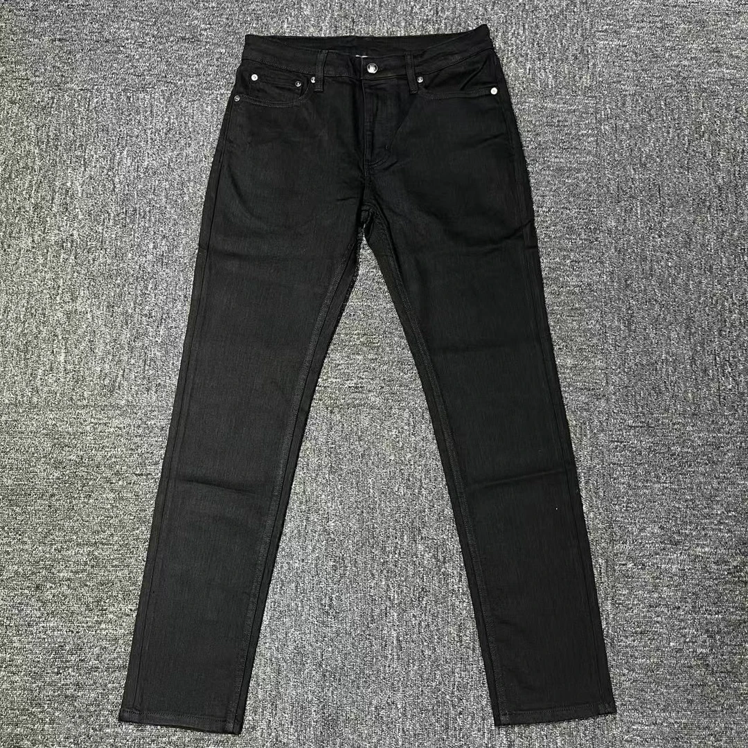 【小象推荐巴巴】新款休闲时尚轻奢男款超柔黑色蓝牌直筒长裤牛仔裤