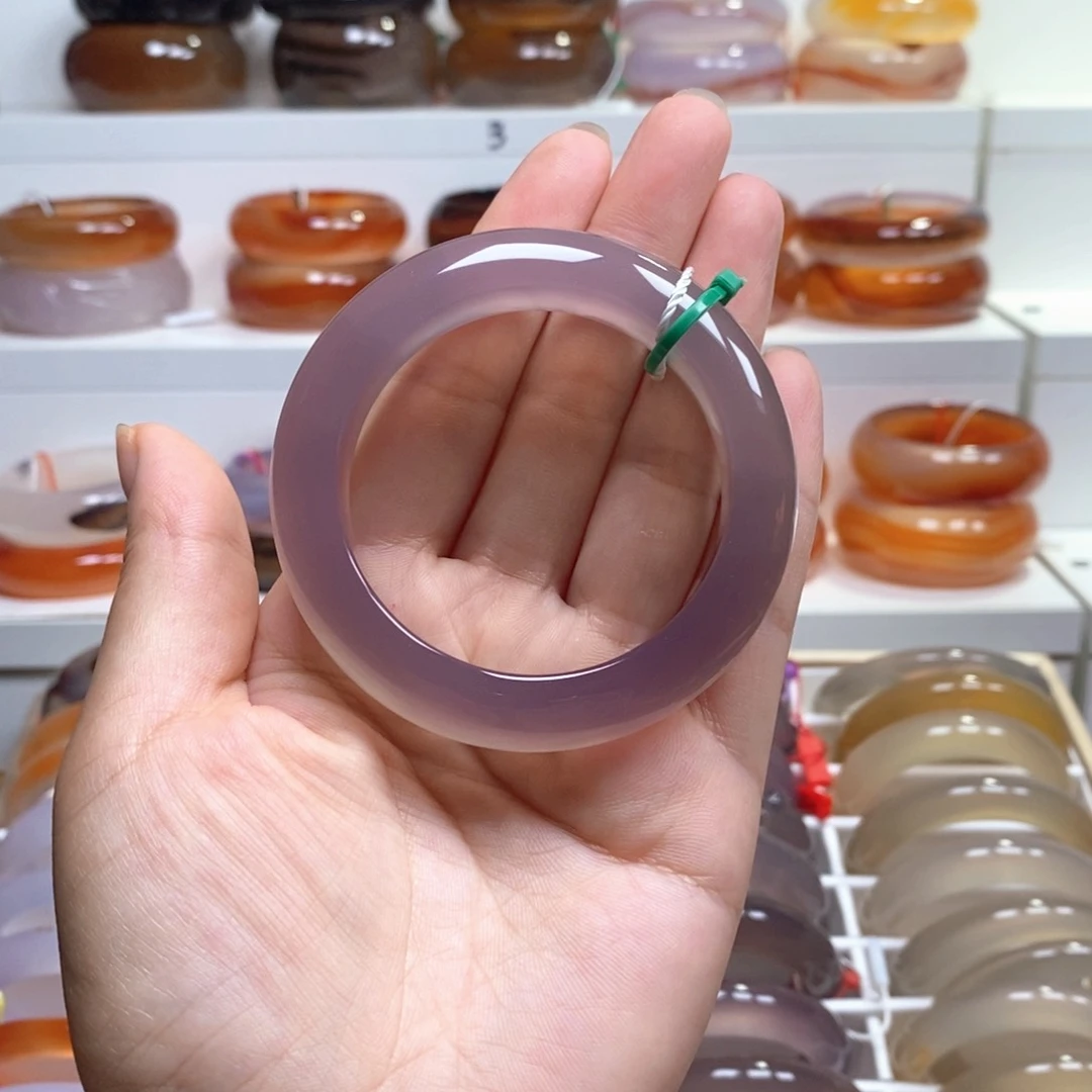 玛瑙/玉髓手镯未镶嵌*️*有飘花