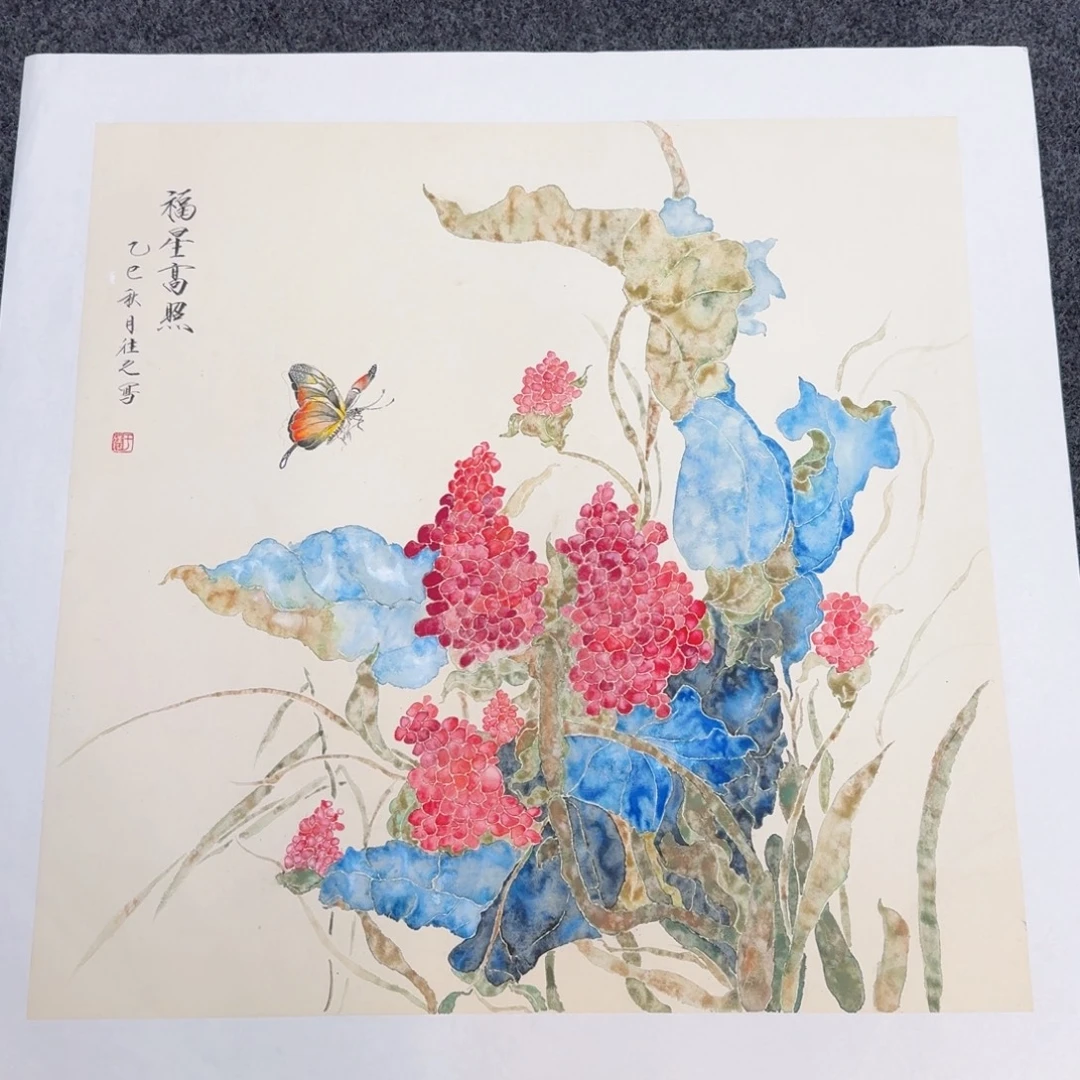 国画国画作品山水花鸟纯手绘